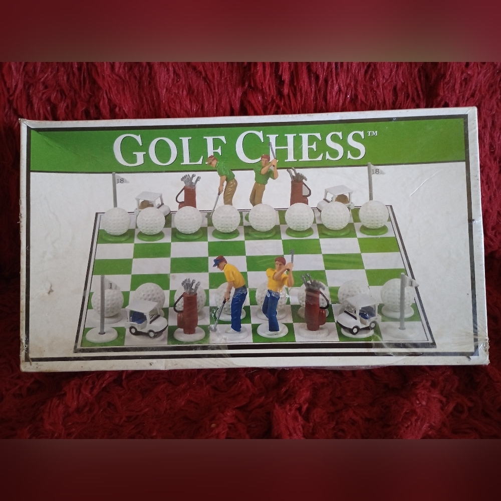 Golf chess set new